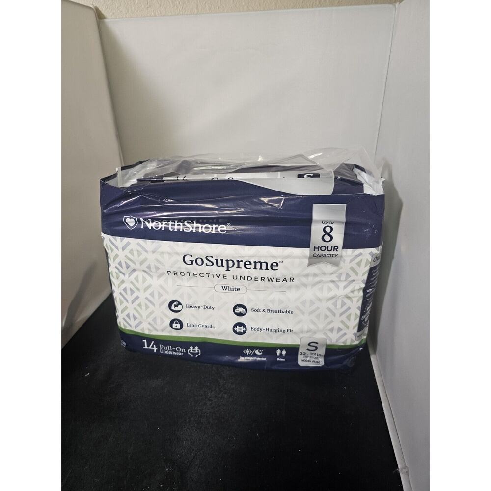 North Shore Adult Incontinence Pull Up Briefs 14 Count White Small